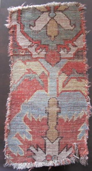 Caucasian Blossom Carpet Fragment circa 1700 (2' x 1'1")                        