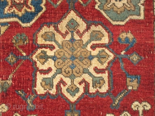 Found in Tibet in the 90s, this is one half of a significant village rendition of a medallion carpet produced somewhere in either Eastern Anatolia or Northwest Persia, so-called " Golden Triangle  ...