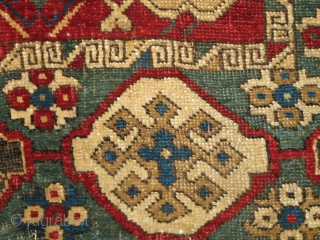 Found in Tibet in the 90s, this is one half of a significant village rendition of a medallion carpet produced somewhere in either Eastern Anatolia or Northwest Persia, so-called " Golden Triangle  ...