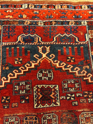 Aksaray prayer rug, good colors, 19thc                           