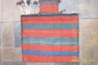 This is a salt bag very good condition vith vegetal dyes size:54x45 longitudinally:54x60                    