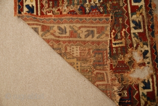 - Origin : Very old Caucasian Rug

- Size : 121 x 74 cm (3' 11' x 2' 5'' )

              