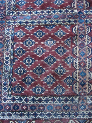 YOMUD TURKOMAN HATCHLI / ENGSI 1870 to 1890
TURKESTAN 1.7m x 1.4m (5ft 7 inches x 4ft 7 inches)
Fabulous wool. Gorgeous dyes.
Contact us for shipping quote.
        