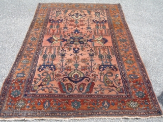 4' 6'' x 7' 2'' c. 1910 Sarouk - Great condition.  Soft.  Good colors.  $2,500               