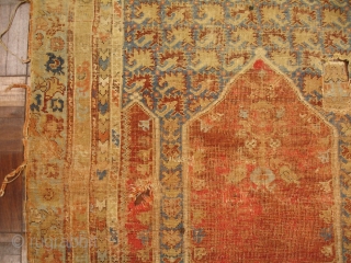 3' 1'' x 4' 10'' 18th Century Turkish Prayer Rug                       