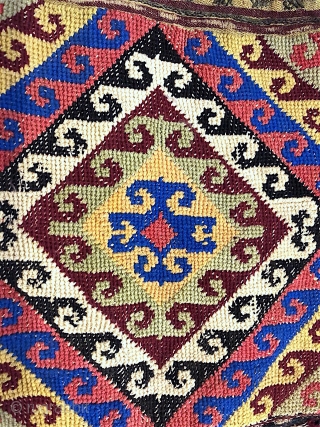 Beautiful Antique Uzbek cross stitches purse, excellent natural colours. Good condition. The size: 23cm X 16cm.                 