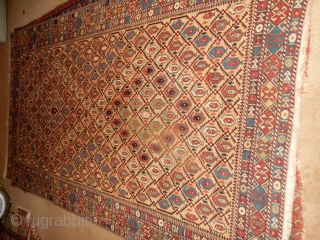 MARASALI - LARGE 5+ FT X 7+ FT - ONE OF A KIND AND A FINE OLD RUG               