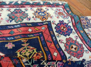 43 x 106 inches 

Caucasian runner with all good dyes                       