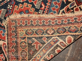 LOVELY OLD CAUCASIAN RUG - 42 X 60 INCHES - ALL NATURAL DYES - GOOD PILE - GOOD SIDES- ENDS NEED WORK

PRICE - NOW EBAY        