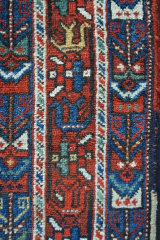 Lovely Khamseh Confederacy rug, Baharlu tribe, in very good overall pile and condition.
1.58 x 1.27m (5' 2" x 4' 2").             