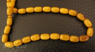 Old Amber Worry Beads (TASBEH/MASBAH).                            