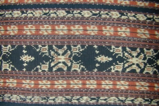 Woman's Tubular Skirt - 'Ei Worapi'. 'Greater Blossoms' Clan, Savunese People, Savu, Indonesia. Warp ikat. 120x56 cms. Mid-20th C. Very good condition.           