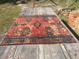 Shirwan Zeikhur/Seychour Sumakh fragment. 
Cm 115x133. 
Estimated age 1860/1870. 
Great pattern, 
great colors, 
great weaving. 
A special piece.
Please email carlokocman@gmail.com             