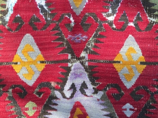 Have a look. This Western Anatolia, most likely Aydin kilim, is imho nothing special but has an interesting story behind. There was this lady living in the palace right in front of  ...