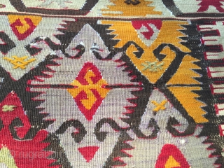 Have a look. This Western Anatolia, most likely Aydin kilim, is imho nothing special but has an interesting story behind. There was this lady living in the palace right in front of  ...