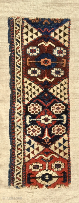 Karakecili rug border fragment. Cm 29x79. 2nd half 19th century. Professionally mounted in Turkey. Really a sweet fragment. As you know Karakecili stuff are very rare. Collectors hurry up.    