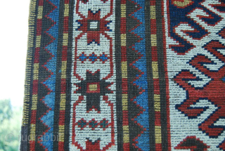 Karabagh rug. Cm 115c220. End 19th century. High pile. Some old restorations. Great pattern, great colors, great condition, great price. Please email carlokocman@gmail.com          