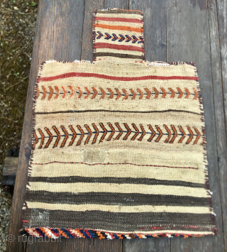 Namadan/Salt bag most probably woven by a Kordi tribal group, could be the Quchan from Khorasan?
Great size: cm 50x70
In good condition
Please email to carlokocman@gmail.com         