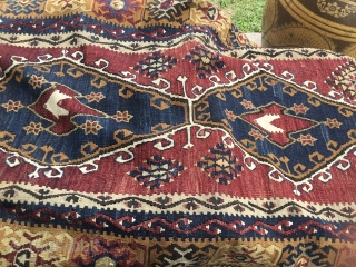 ❤️Wonderful Yahyali Kilim
❤️Wonderful natural deep colors
❤️Wonderful two med pattern
❤️Wonderful condition
❤️Wedding Present?

Beautiful Yahyali kilim, Central Anatolia. Turkey. Cm 105x175. 4th q 19th c. The presence of fuchsine somehow confirms dating. Pattern with two  ...