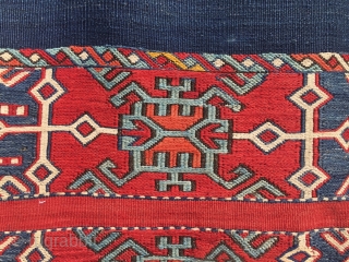 Turkey. East Anatolia, Adiyaman mountains open storage bag or cuval. Cm 105x160 ca. Late 19th, early 20th c. Great natural dyes. Archaic, interesting pattern, great graphics. Good condition. 
Best price ever: €  ...