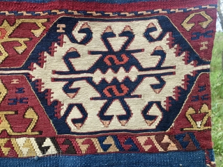 Turkey, Central Anatolia, Konya area Hotamis open storage bag or cuval. Cm 105x135. Datable late 19th  or early 20th century. In mint condition. Best pattern, best natural saturated colors, best graphics.  ...