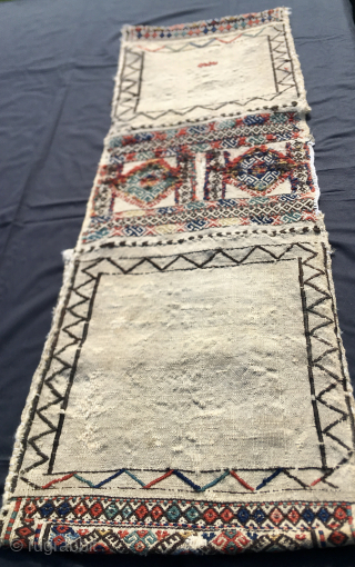 --- Zangadzor --- Armenia ---
"Zangadzor region. The southernmost part of Armenia....border with Iran." Thanks to asolo_kilim_gallery who found it out.
Beautiful heybe or saddle bag.
Size is cm 44x122
Approx age is end 19th, early  ...