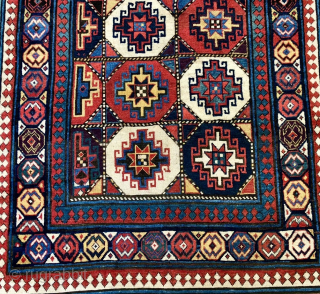 Antique Shahsavan Mogan (or Moghan) Savalan pile rug from Southern Caucasus

Size is cm 115x240 or ft 3.7x7.8  
1840/1860 ca, one of the oldest such rugs from this area. 
The pattern has  ...