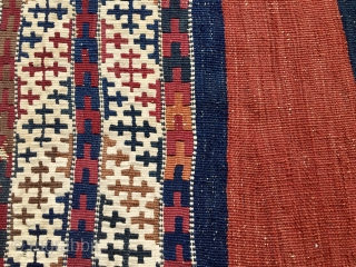 Graphics - Pattern - Colors 

Fantastic graphics here in this wonderful, unusual, very rare, beautiful Anatolian cuval or storage bag from Eastern Anatolia, called Malatya by business, but actually woven by the  ...