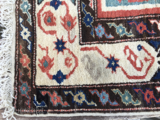 Dobag Project era rug.
The renaissance of hand spun wool and natural dyes, best tribal art. 
Anatolian Dobag era pile rug. 
Cm 138x184. 
Roughly 1970/1980sh. 
Wonderful natural colors on great, best available hand  ...