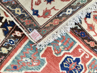 Dobag Project era rug.
The renaissance of hand spun wool and natural dyes, best tribal art. 
Anatolian Dobag era pile rug. 
Cm 138x184. 
Roughly 1970/1980sh. 
Wonderful natural colors on great, best available hand  ...