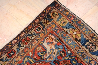 Old Persian Bahktiarey with Farhan Design. Circa 19th in Good Conditions 
Size is 4.7x6.5 (143cmx198cm)
                  