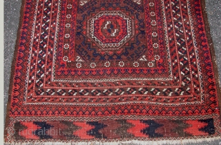 Beluch Rug 19th Century Nice Colors.size is 3.6 X 8.0.  
good condition. 
                   