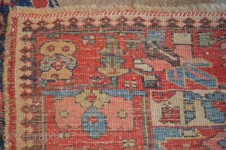 Unique Kurdish(Bijar) Rug Circa 1800 ( In good conditions) 
size 4.4 x 6.4 (134 x 195 cm)                