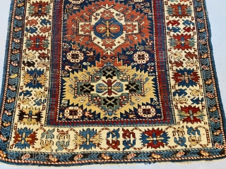 Nice Caucasian Shirvan rug size 4x5.9 circa 1900
Price $900                        