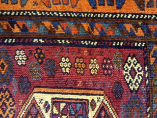 4'3''x 7'4'' / 130cm x 225cm a soft and silky Anatolian Kurdish Rug, from south-east anatolia, the area of Gaziantep/Kilis.
https://www.instagram.com/carpetusrugs/             