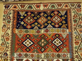 4'8'' x 13'5'' / 145cm x 410cm
An Awesome late 19th century Antique Anatolian Sivas Kilim with beatiful dyes.
https://www.instagram.com/carpetusrugs/               
