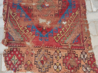 18 thc Anatolian Uçhisar Rug Fragment
Size=225x94 cm                          