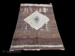 
Antique Konya Karapınar Tulu
Mohair rug
This piece was used for worship and the cross in the middle was covered with blue paint.            