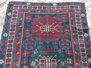 Antique Caucasian rug
Size 250x128 cm                            