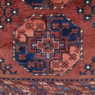 Antique Ersari rug, 168x214cm, warm, glowing colours, full pile, shiny wool, all endings intact, gently washed is looking for a new home.
If you want to contact me please use this email address:  ...