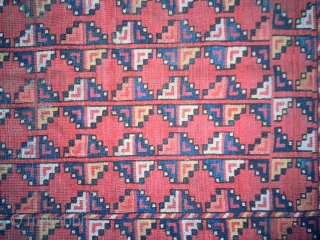 Ersari Small Main carpet, 19th Century, all good colours. 82in x 77in. Rare, visually intriguing Xmas gift.                