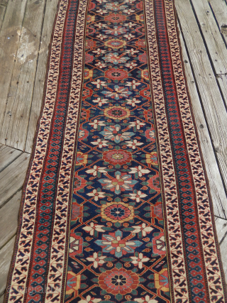 NWP Kurdish runner -Mid 19th Century--Some  foundation is showing- is in better  than good good condition-- See the photos--Please send inquiries  to my email:   takhtabazaar@me.com   
