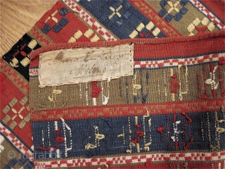 Swedish woven runner, Malmo, early 19th C. wool                         