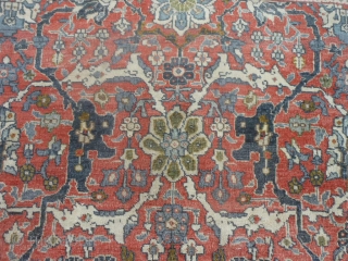 Persian Tabriz, early 20th century, 8-8 x 11-10 (2.64 x 3.61), rug is clean, even low, original ends and edges, soft palette, no rot, breaks or holes, plus shipping.    