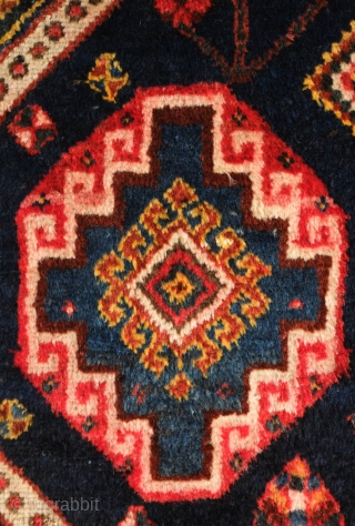 Lori Rug, Late 19th century. Pole medallion design in mostly saturated natural dyes. Very soft wool. In very good condition. The medallions bear dots all along the borders similar to those in  ...