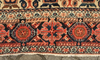 Zili Sultan rug, 19th century. It has all good colors and extraordinarily soft wool. It feels like pashmina to the touch similar to some great Afshar rugs.   142 x 192  ...