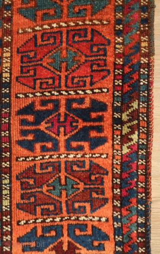 Kurdish Rug, Adiyaman area, 3rd/4th quarter of the 19th century. Wonderful soft, plush wool and fine weave. Great colors and good size. A bit of repair work done on the ends. Excellent  ...