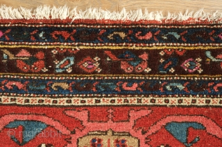 Kurdish rug, Hamadan area, 1920s to 1940s.  Great lustrous colors and very soft wool.   Attractive scrolling floral borders.  128 x 200 cm       