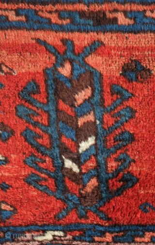 Arapgir Kurdish rug, 19th century.  Excellent, soft wool.  Fine weave. Repeated rows of cartouche-like trees.  Some wear in the section shown in the 4th image and along the selvedges.  ...