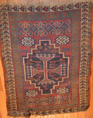 Antique 19th Century East Anatolian yastik, all dyes appear natural, original sides, ends slightly reduced, mostly full pile, great array of colors.  Please ask for additional photos.     